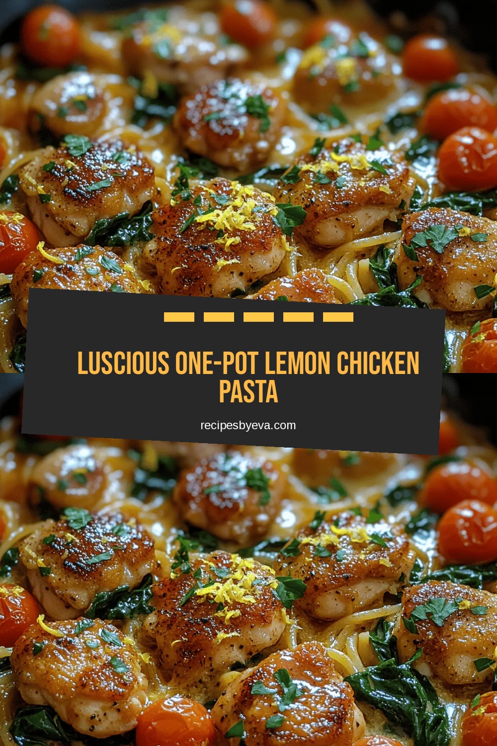 Luscious One-Pot Lemon Chicken Pasta
