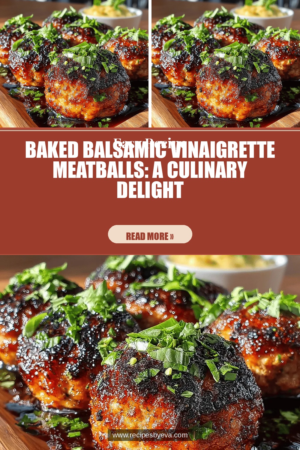 Baked Balsamic Vinaigrette Meatballs: A Culinary Delight