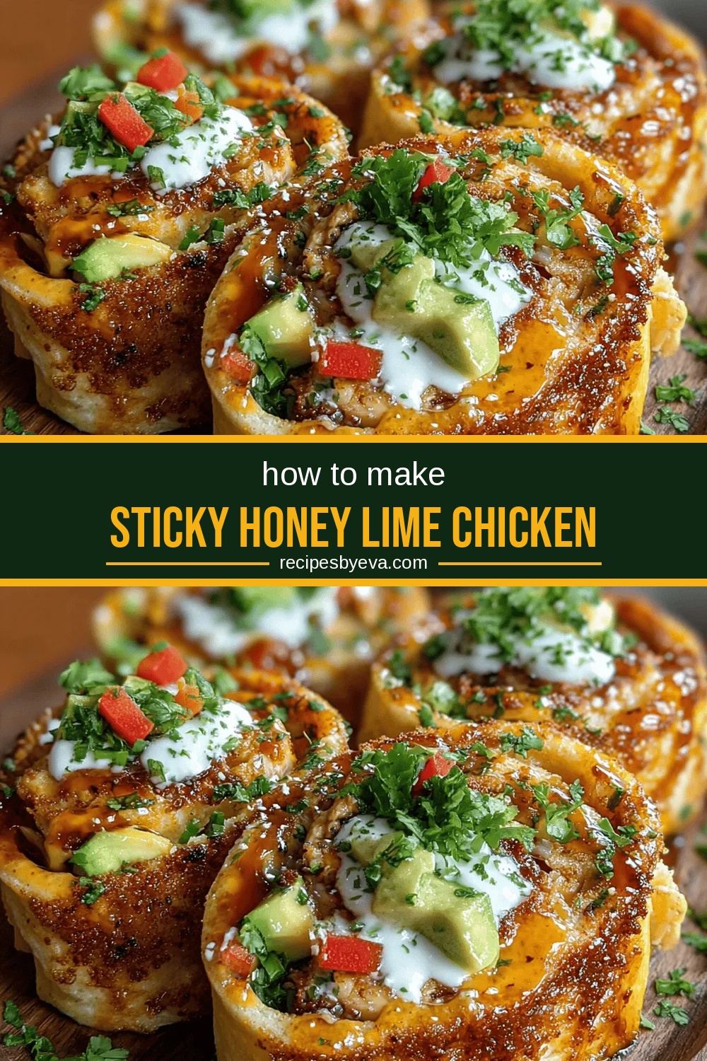 Sticky Honey Lime Chicken Pinwheels: The Perfect Appetizer