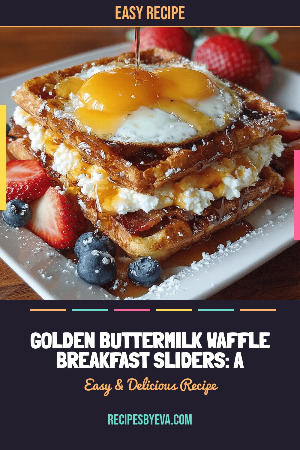 Golden Buttermilk Waffle Breakfast Sliders: A Breakfast Delight