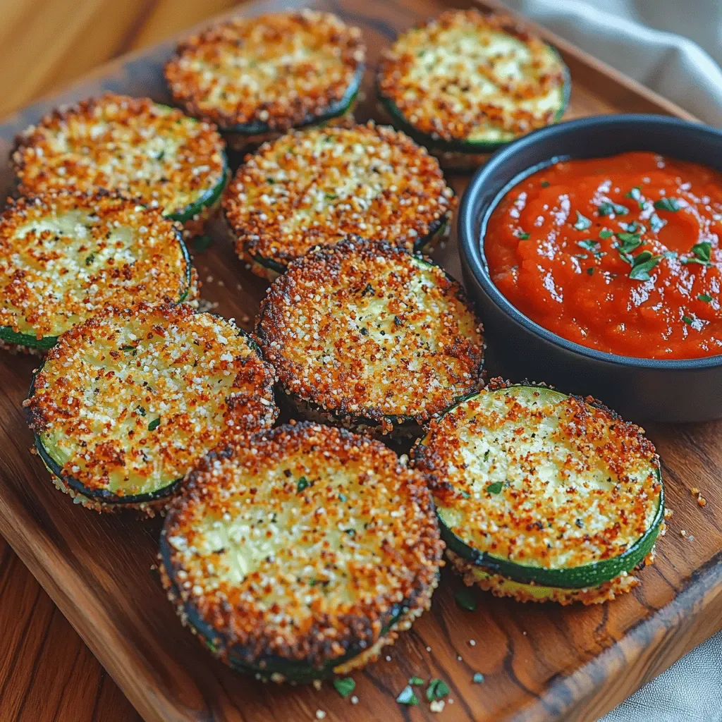 Zesty Crispy Air Fryer Zucchini Rounds