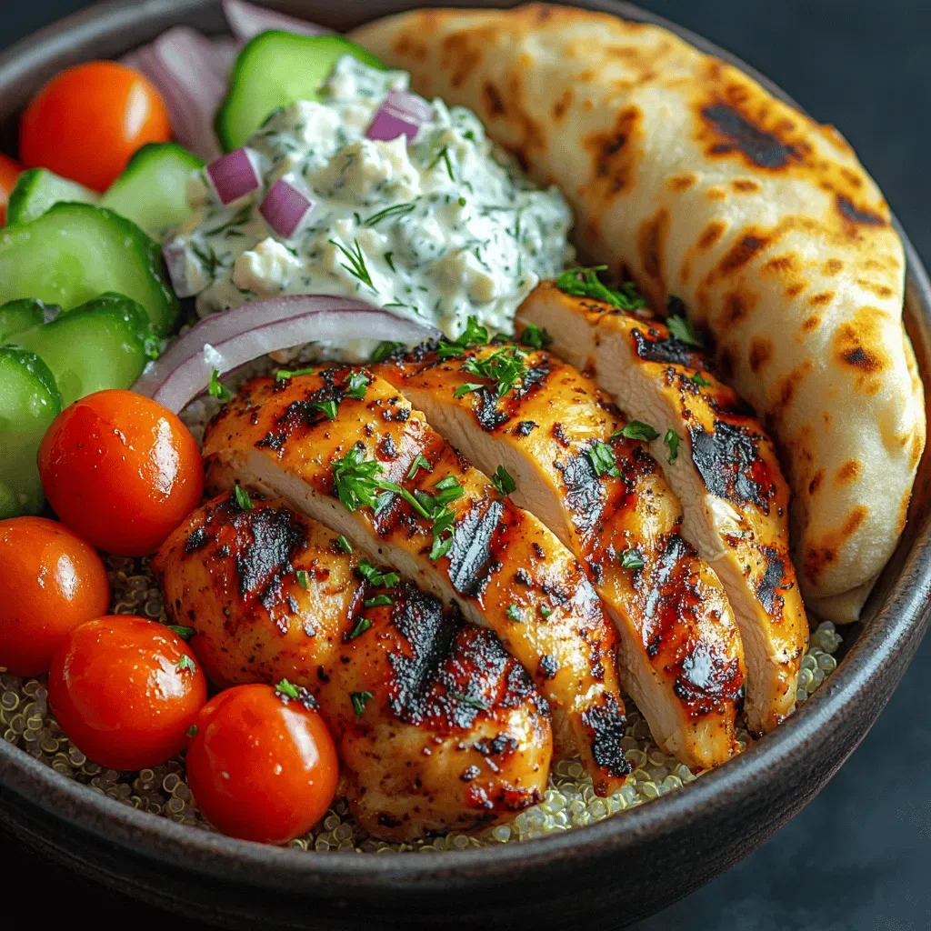 Grilled Greek Chicken Gyro Bowl: A Mediterranean Delight