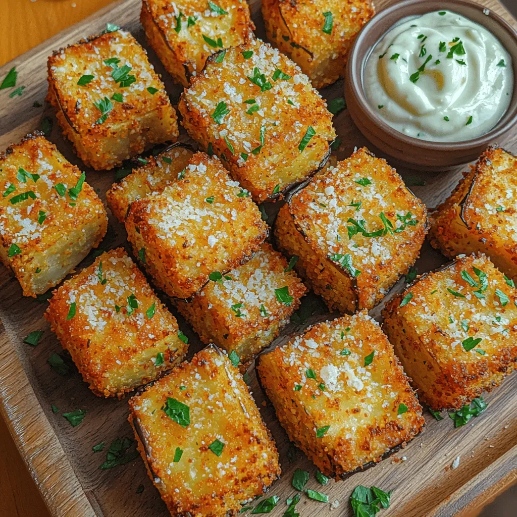 Crispy Air Fryer Eggplant Bites with Garlic Aioli