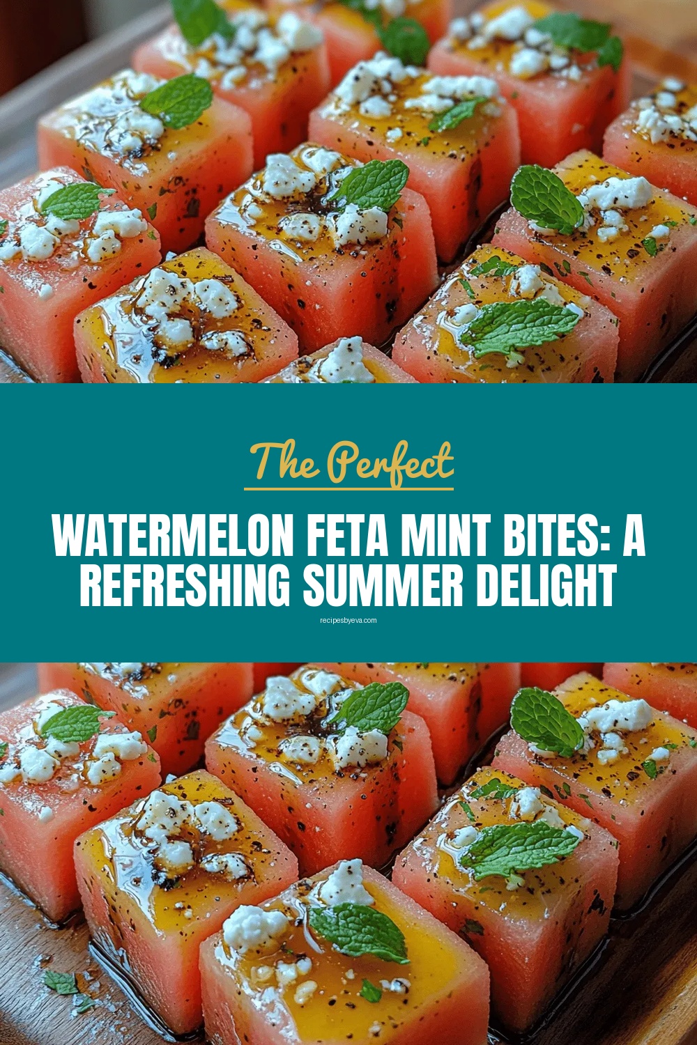 Watermelon Feta Mint Bites: A Refreshing Summer Delight