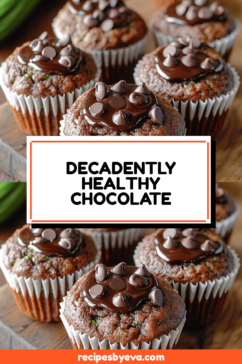 Decadently Healthy Chocolate Zucchini Muffins