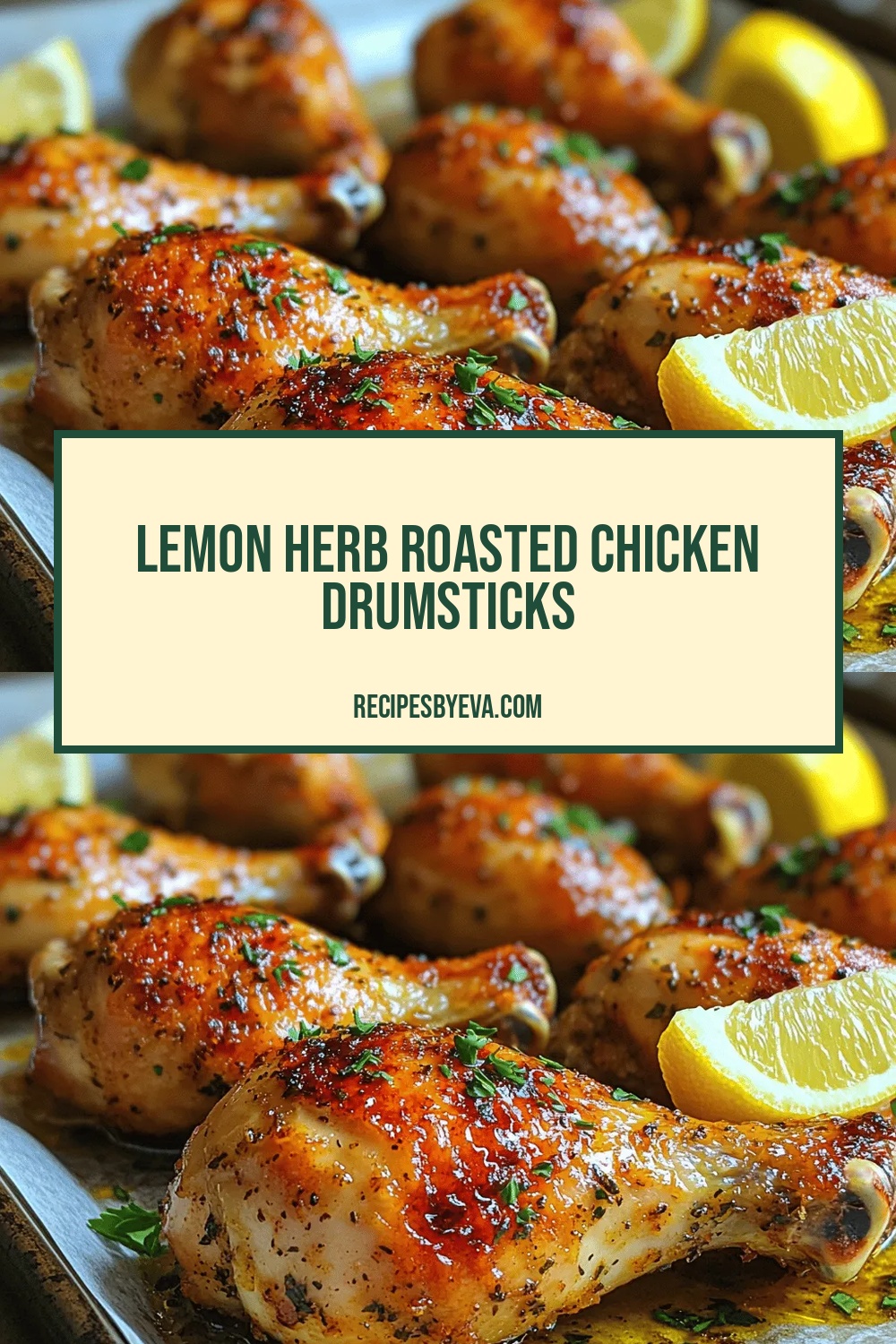 Lemon Herb Roasted Chicken Drumsticks
