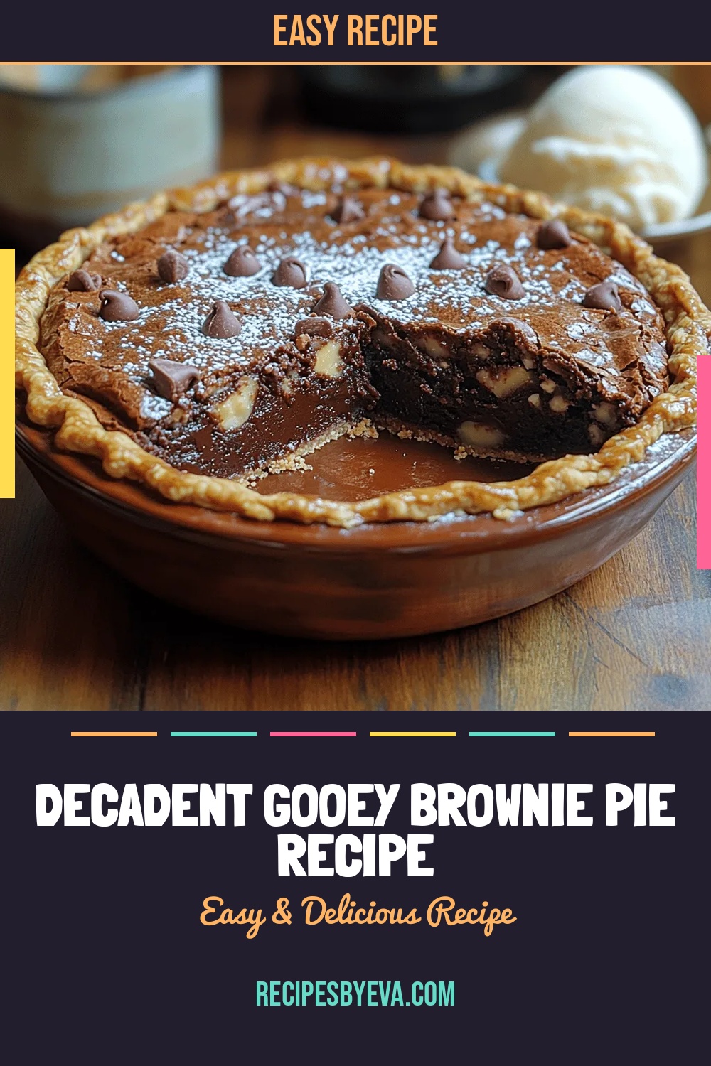 Decadent Gooey Brownie Pie Recipe