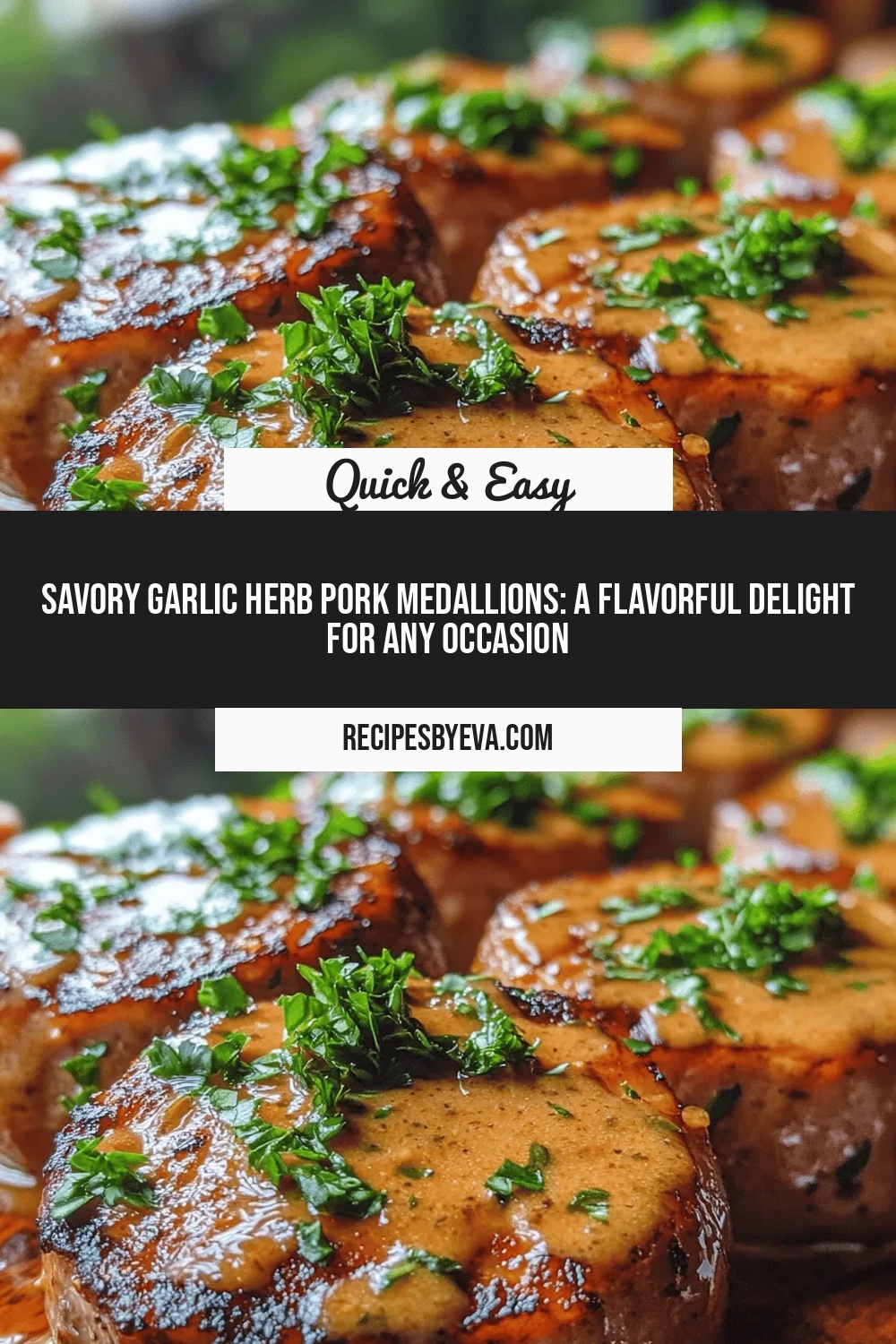 Savory Garlic Herb Pork Medallions: A Flavorful Delight for Any Occasion