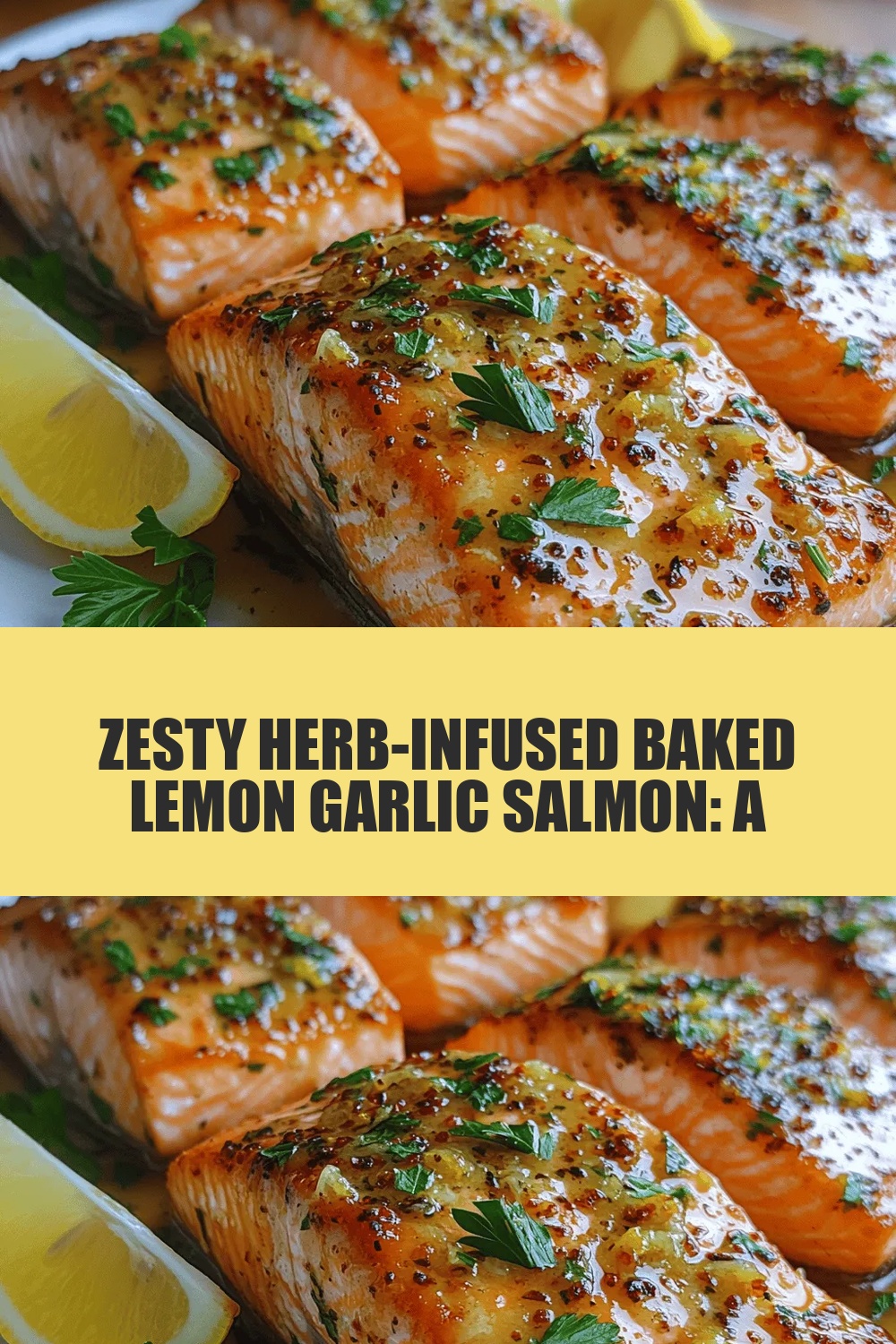 Zesty Herb-Infused Baked Lemon Garlic Salmon: A Flavorful Delight