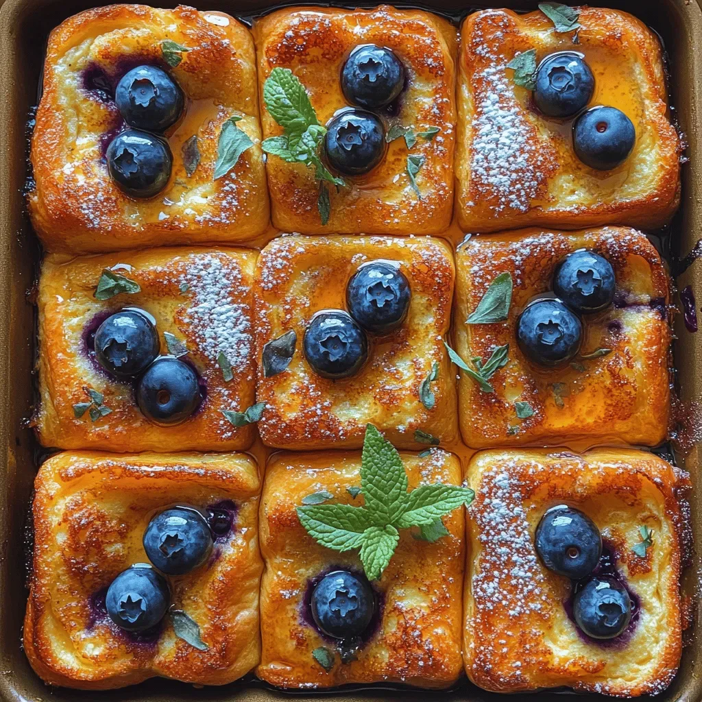 Indulge in Blueberry Bliss: A Cream Cheese French Toast Bake Recipe