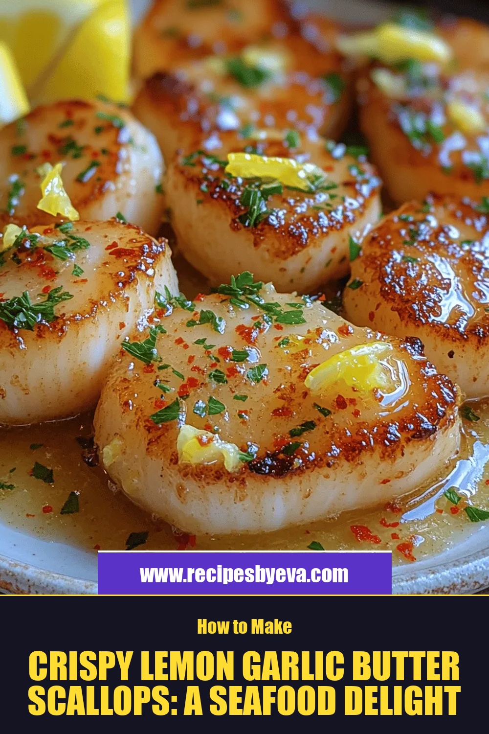 Crispy Lemon Garlic Butter Scallops: A Seafood Delight