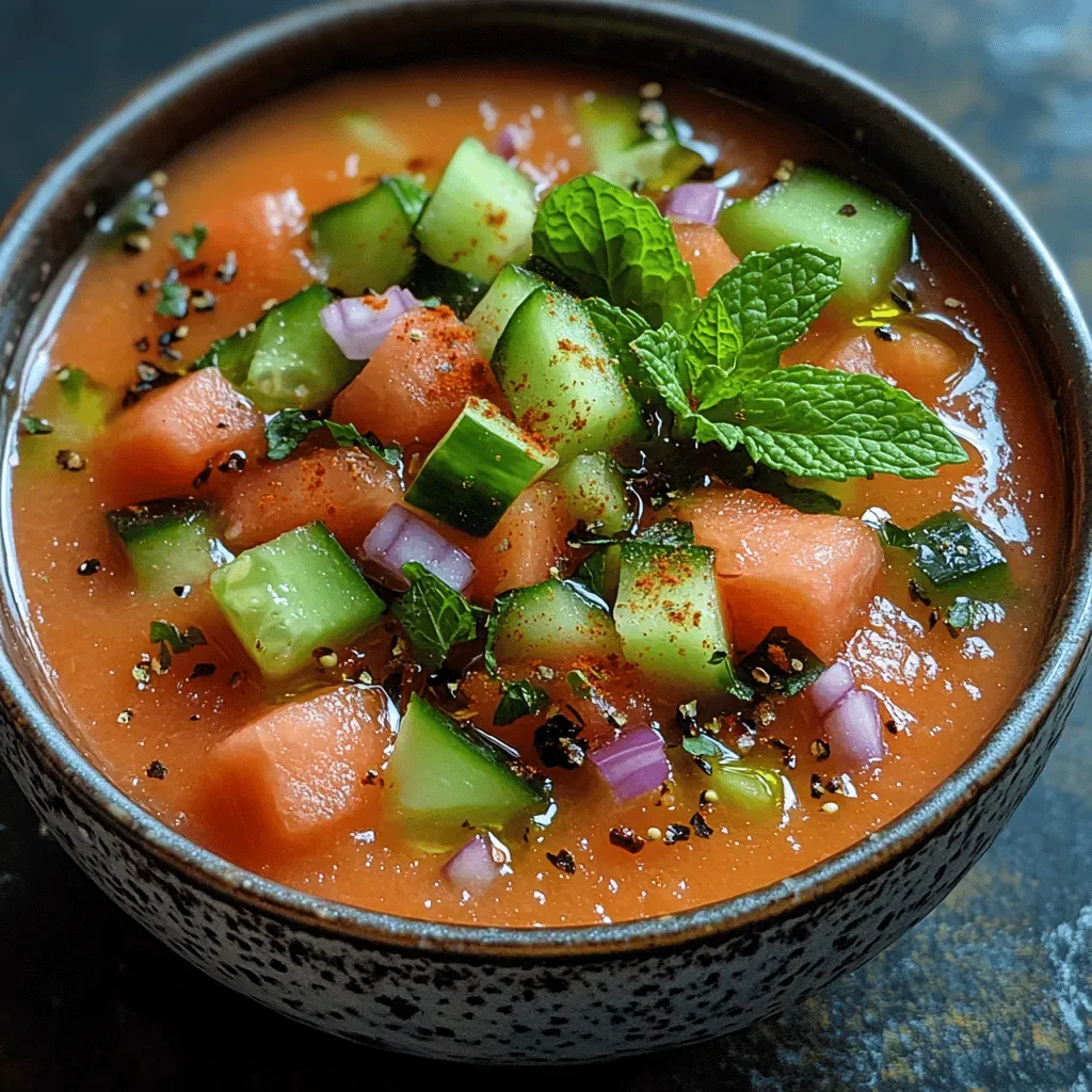 Refreshing Chilled Watermelon Gazpacho: A Summer Delight