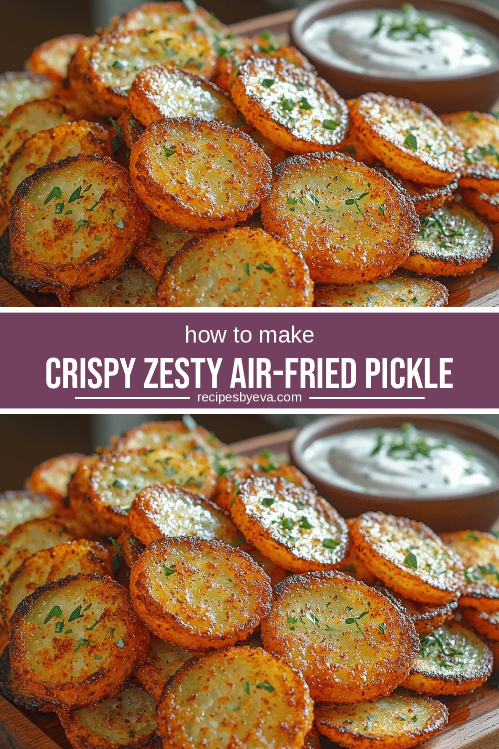 Crispy Zesty Air-Fried Pickle Chips