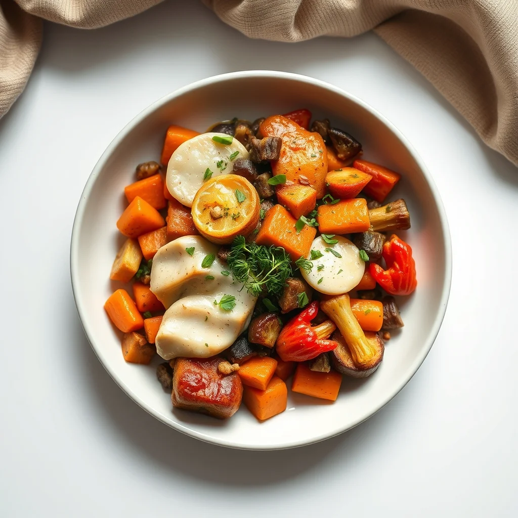 Cozy One-Pan Autumn Veggie Bake