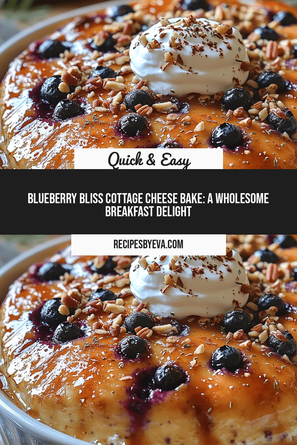 Blueberry Bliss Cottage Cheese Bake: A Wholesome Breakfast Delight