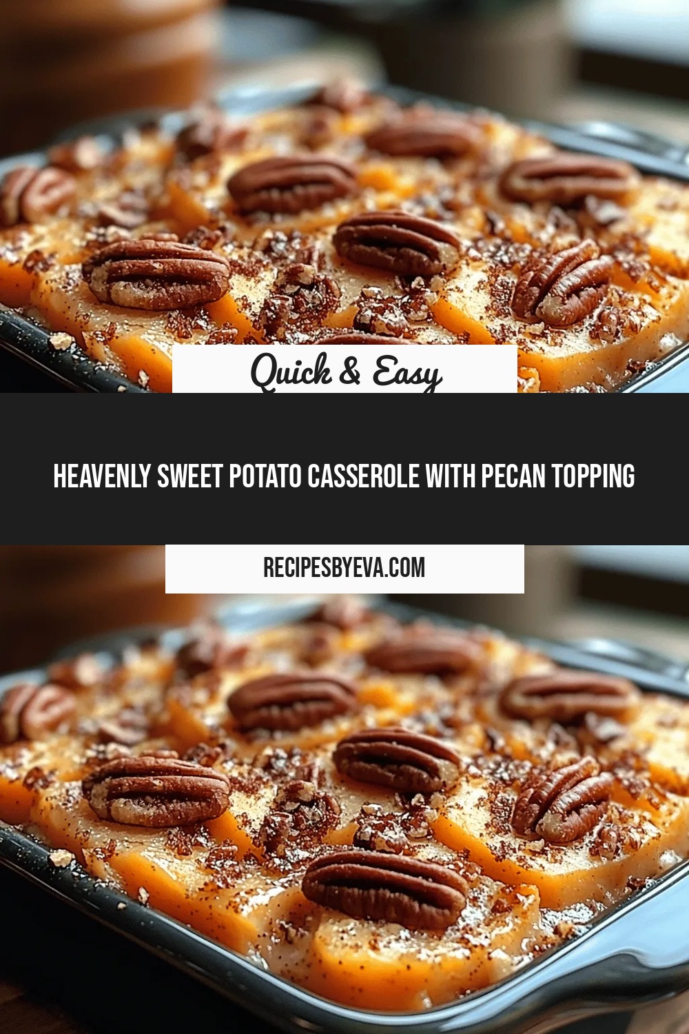 Heavenly Sweet Potato Casserole with Pecan Topping