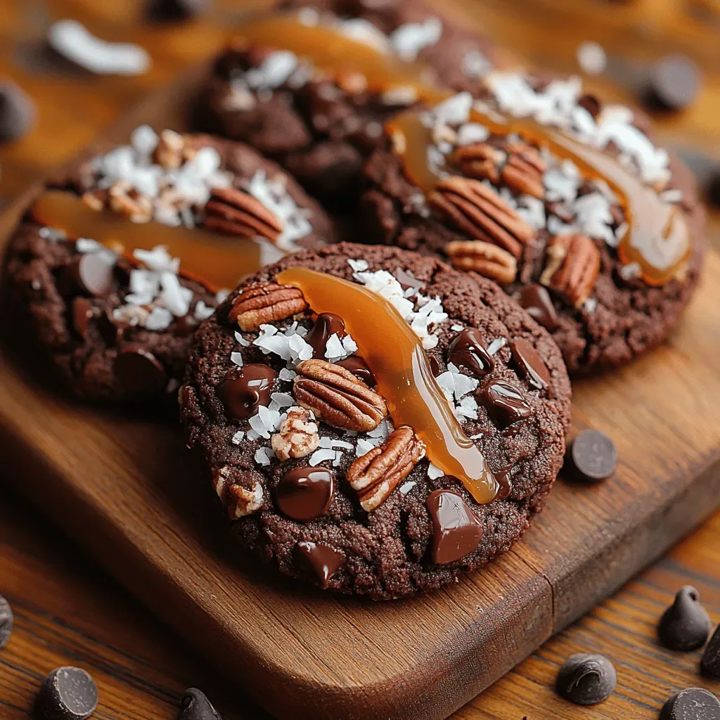 German Chocolate Delight Cookies