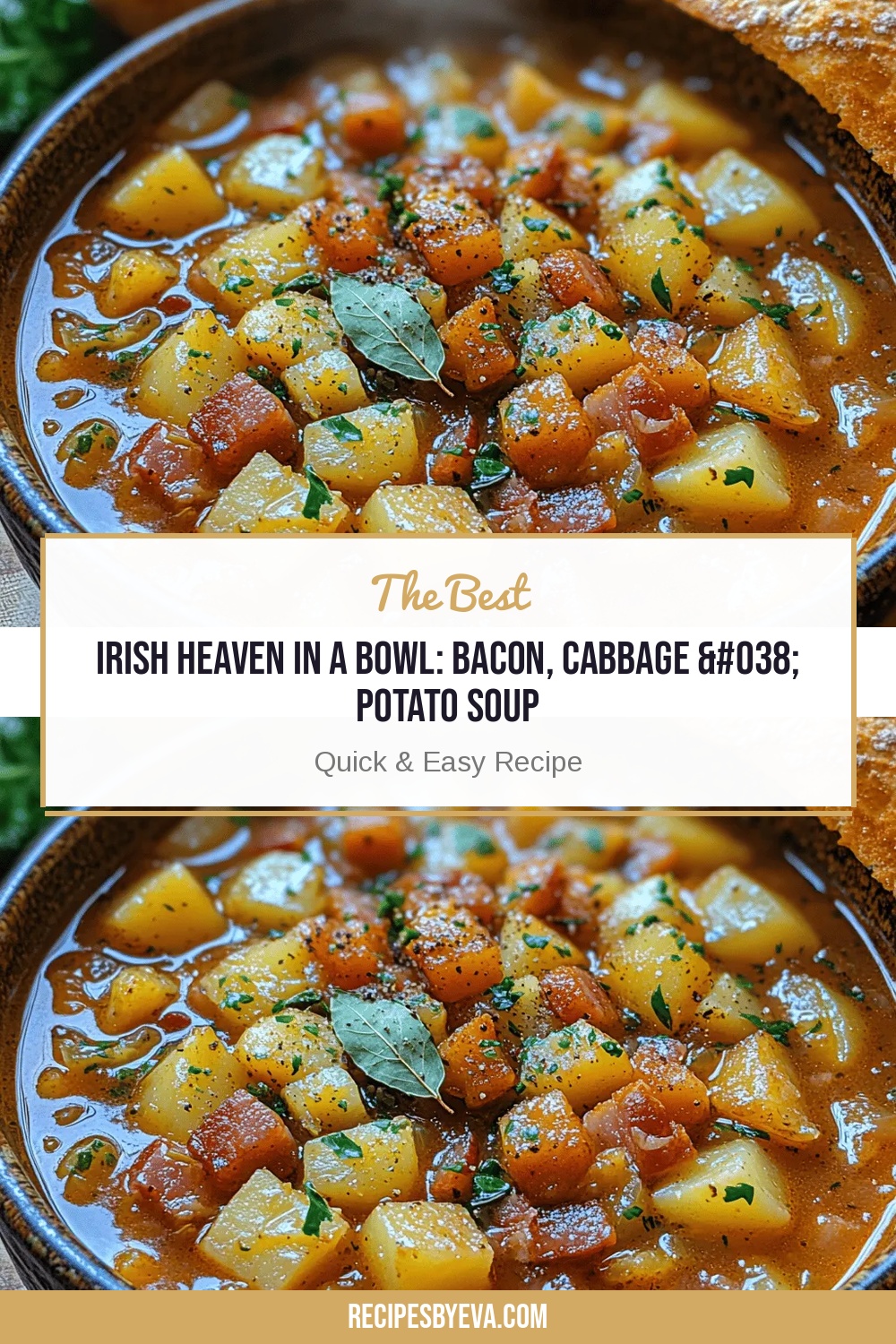 Irish Heaven in a Bowl: Bacon, Cabbage & Potato Soup