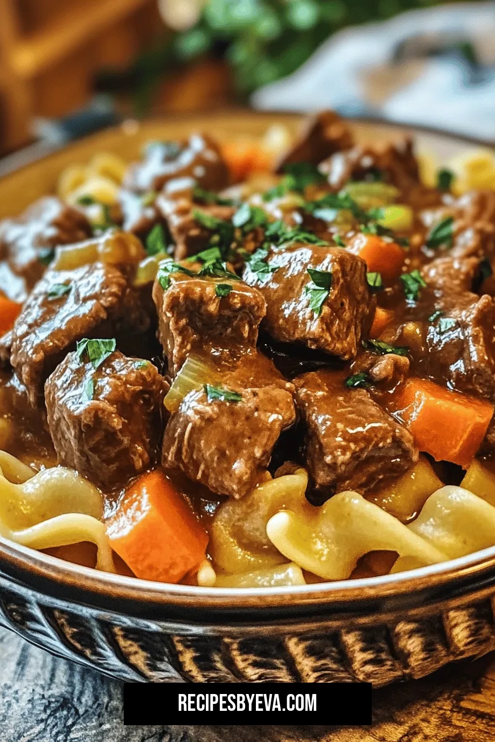 Savory Slow Cooker Beef and Noodles Recipe