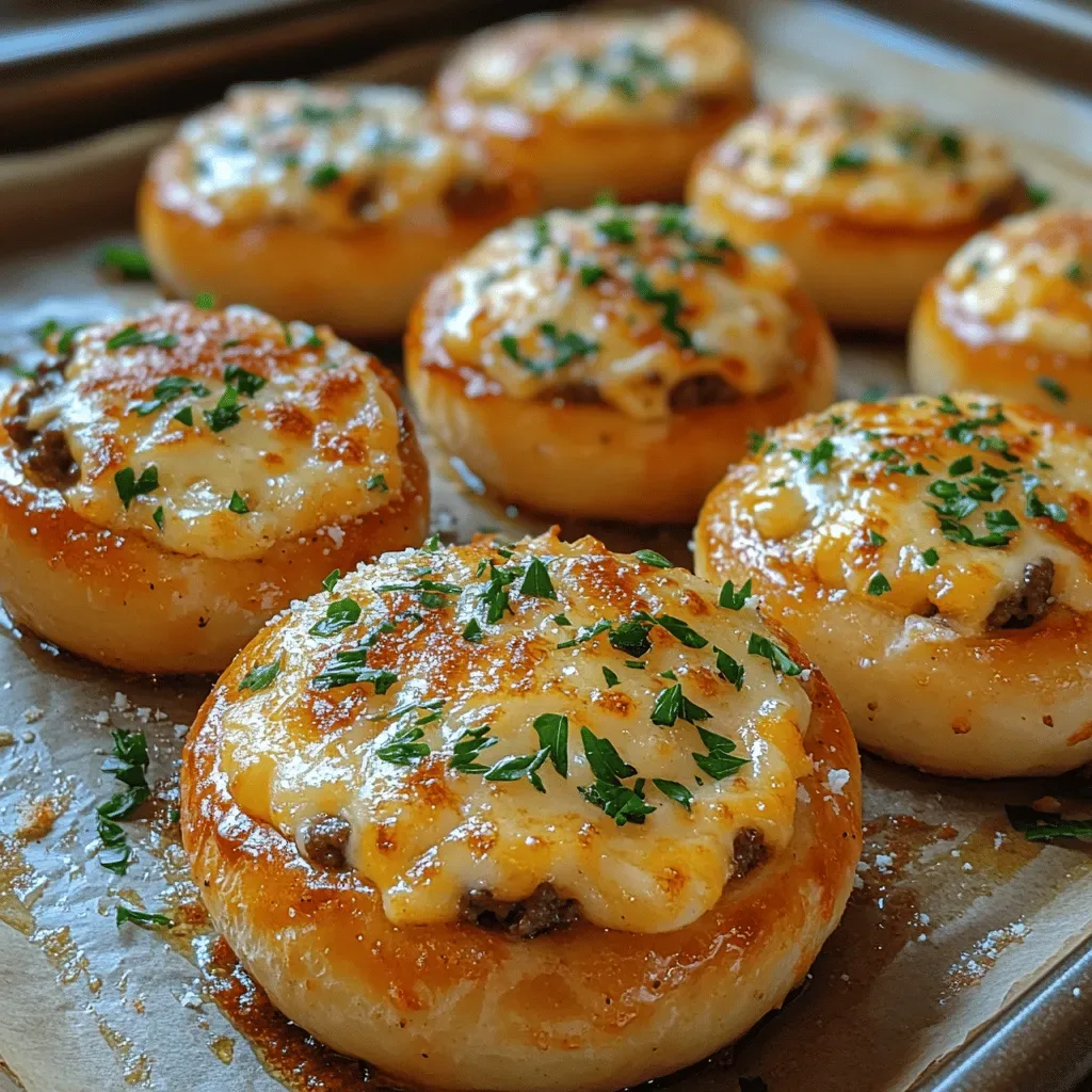 Garlic Parmesan Cheeseburger Bombs: A Comfort Food Delight