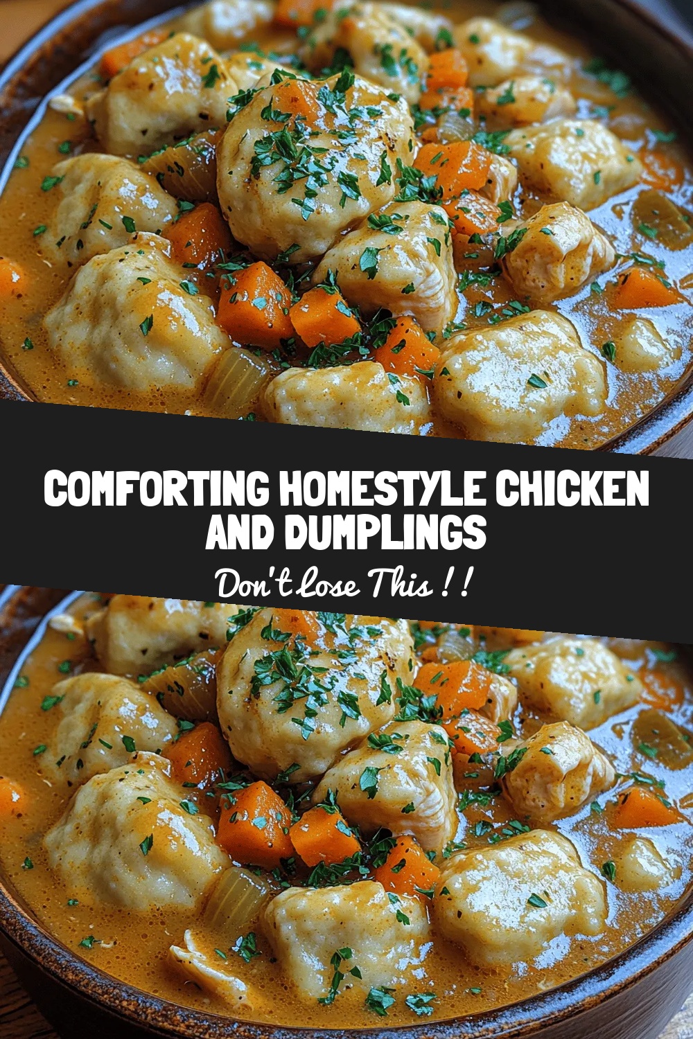 Comforting Homestyle Chicken and Dumplings