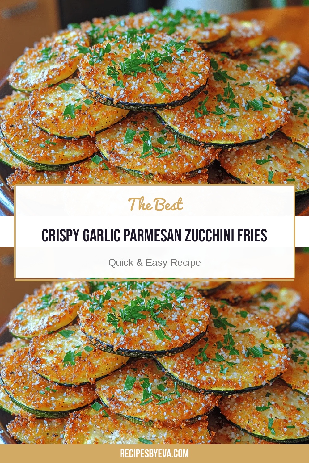Crispy Garlic Parmesan Zucchini Fries