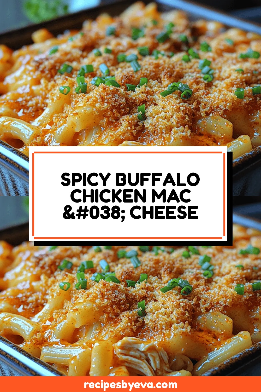 Spicy Buffalo Chicken Mac & Cheese Delight!