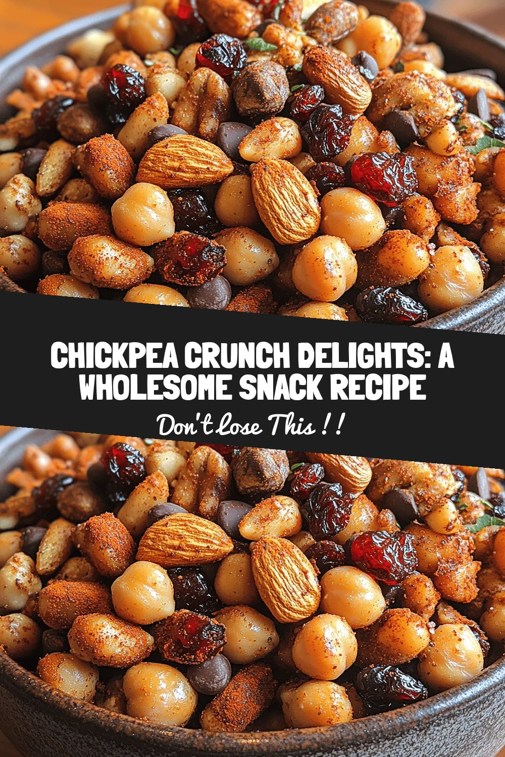 Chickpea Crunch Delights: A Wholesome Snack Recipe