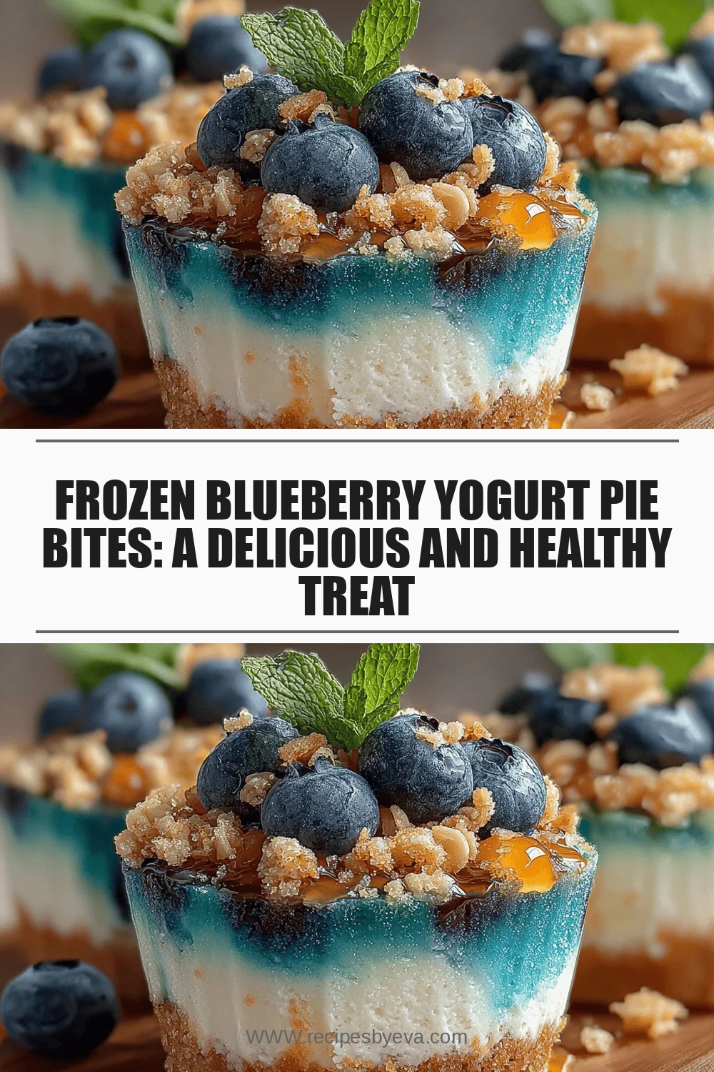 Frozen Blueberry Yogurt Pie Bites: A Delicious and Healthy Treat