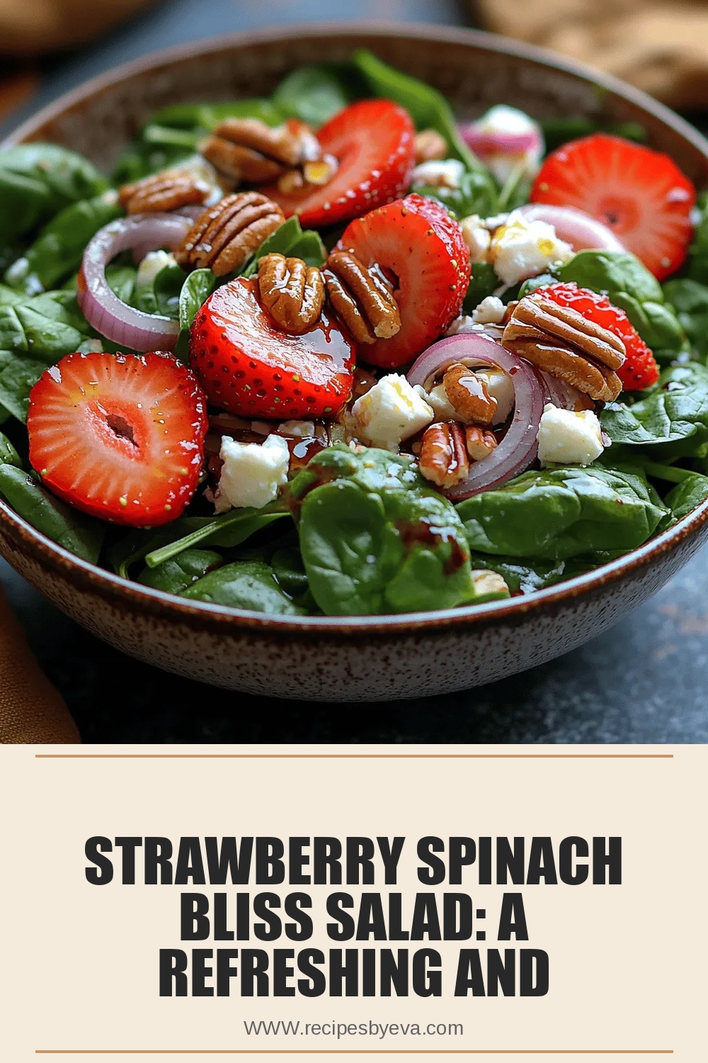 Strawberry Spinach Bliss Salad: A Refreshing and Nutritious Delight