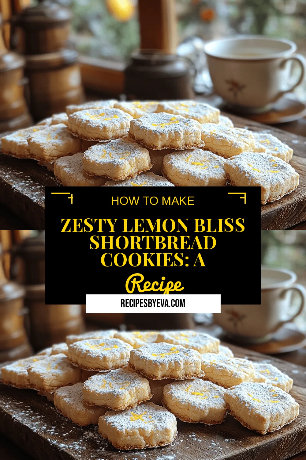 Zesty Lemon Bliss Shortbread Cookies: A Refreshing Treat