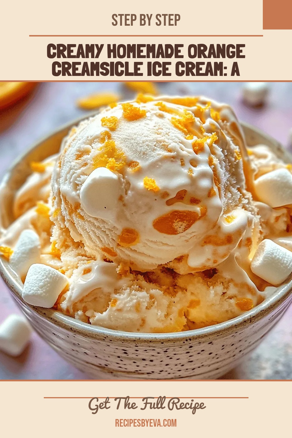 Creamy Homemade Orange Creamsicle Ice Cream: A Refreshing Delight
