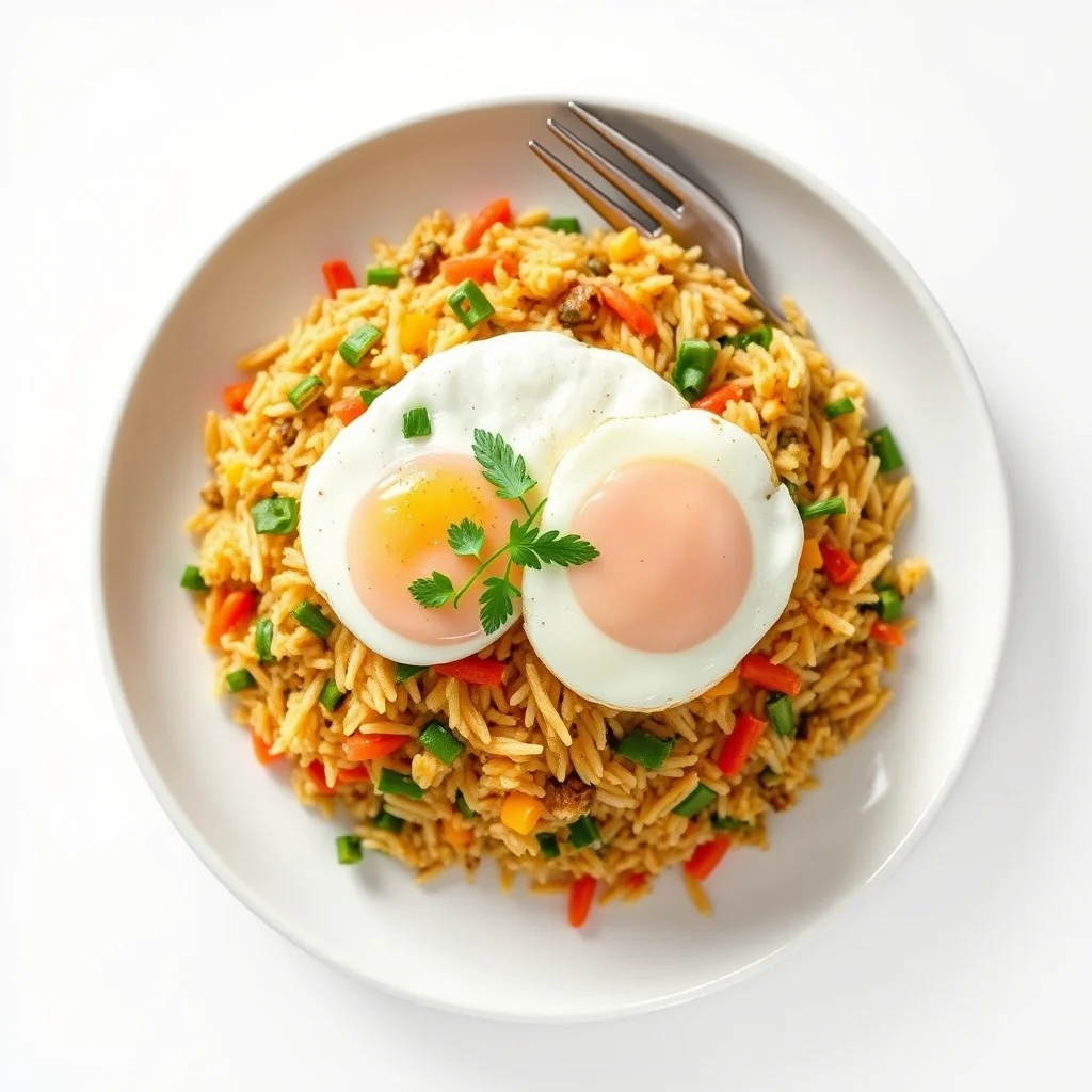 Colorful Veggie Fried Rice with Eggs