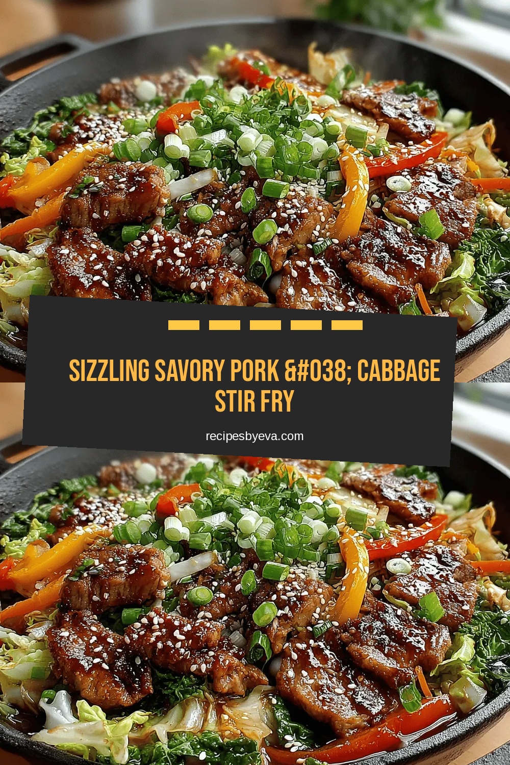 Sizzling Savory Pork & Cabbage Stir Fry
