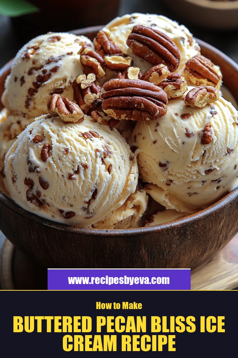Buttered Pecan Bliss Ice Cream Recipe