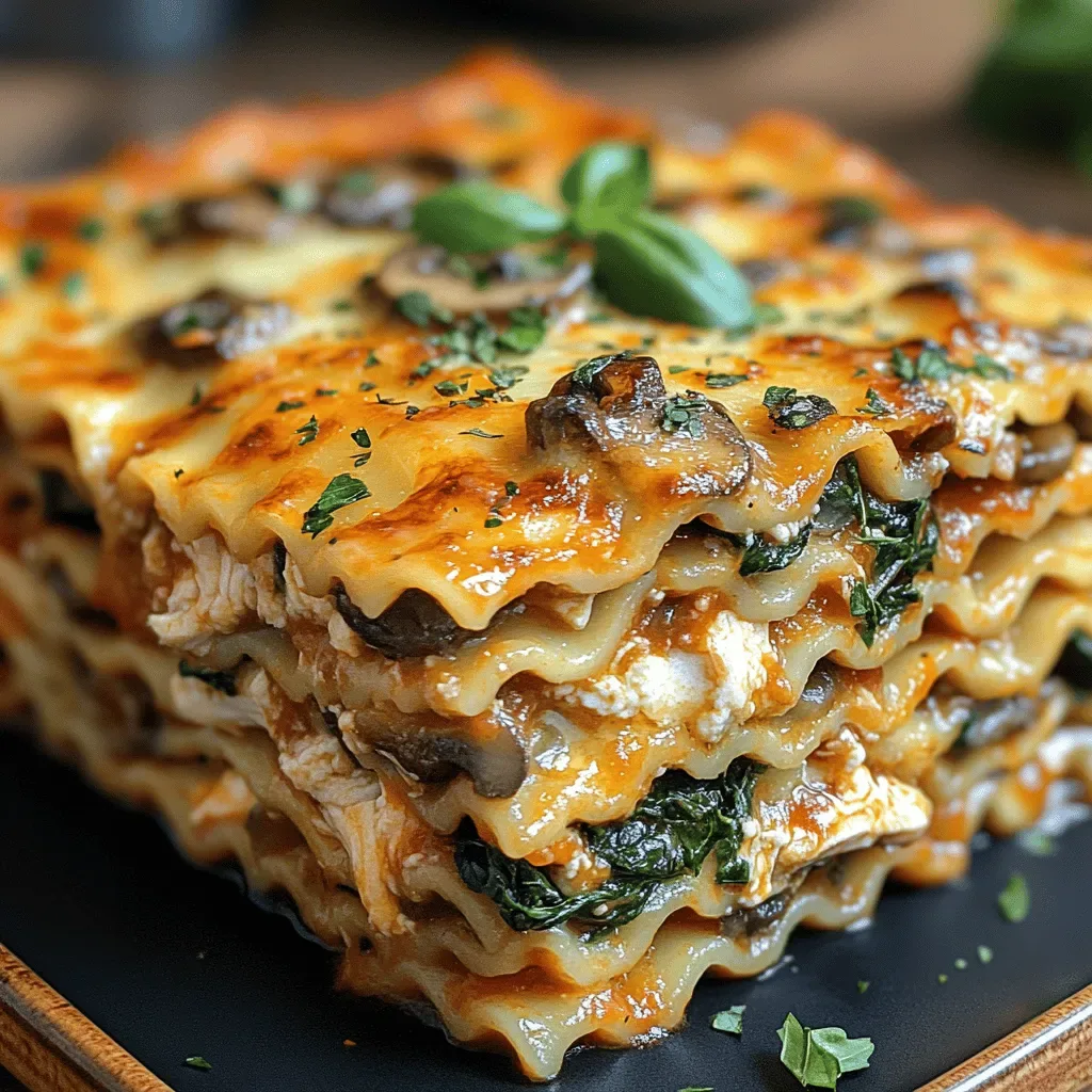 Creamy Chicken, Mushroom & Spinach Lasagna: A Comfort Food Classic