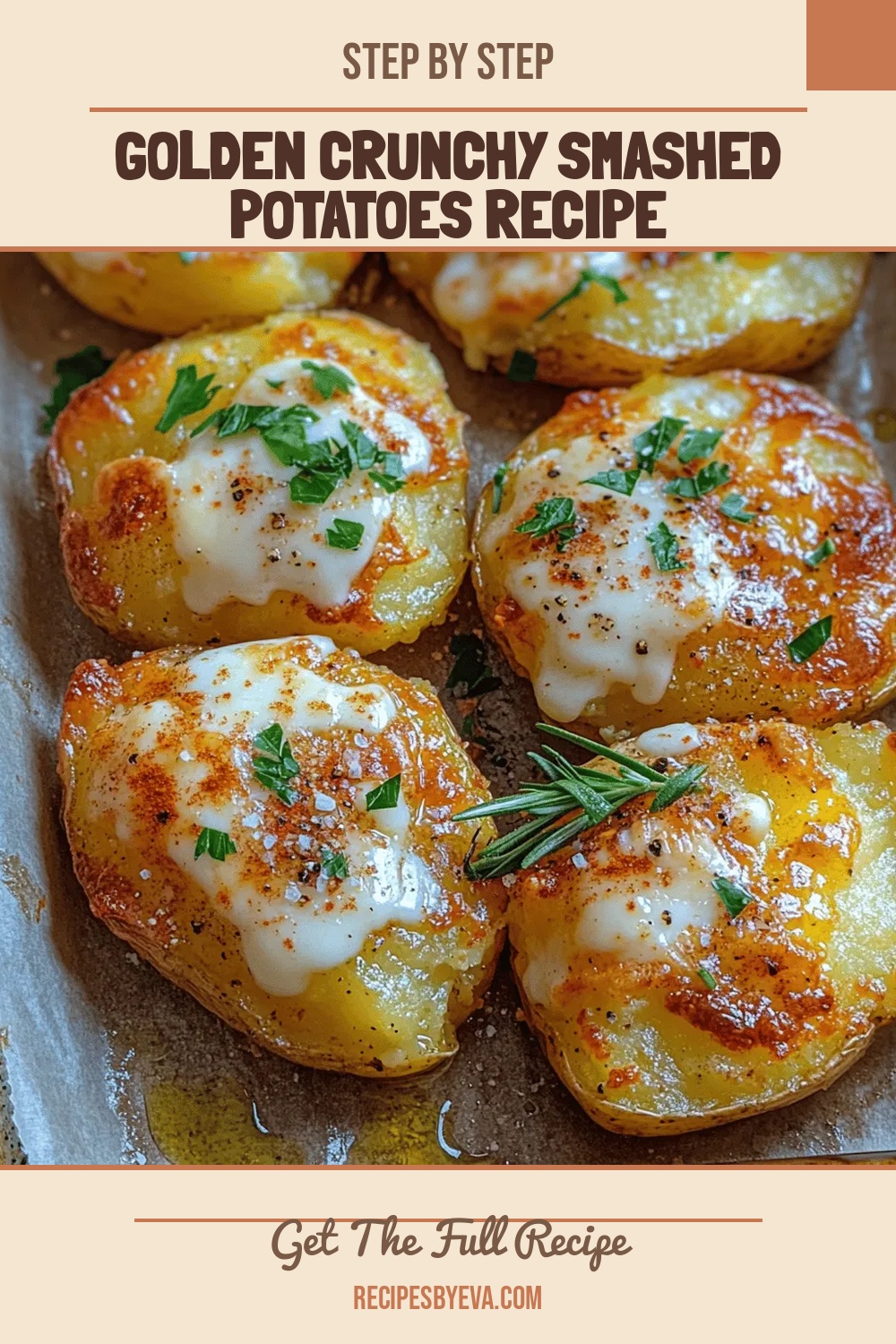 Golden Crunchy Smashed Potatoes Recipe
