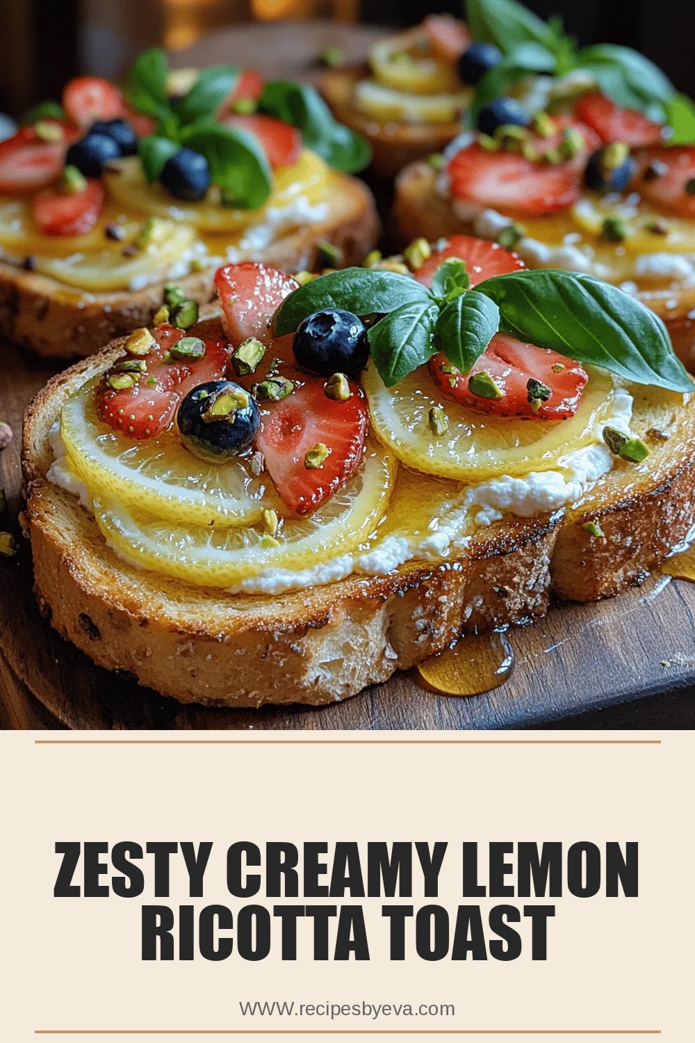 Zesty Creamy Lemon Ricotta Toast