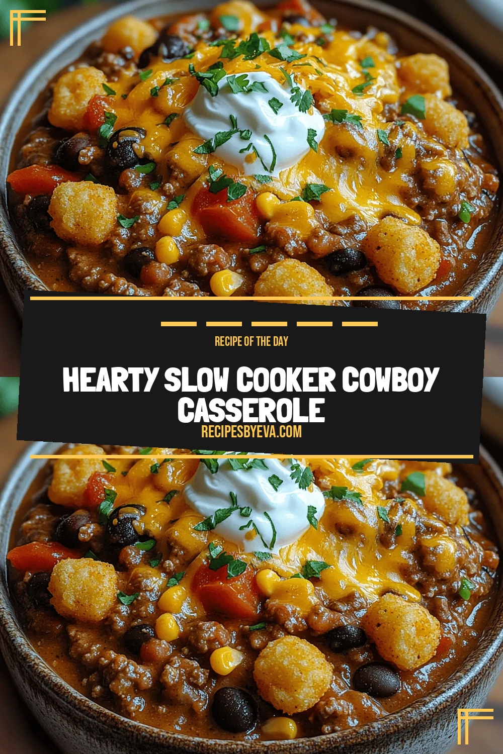 Hearty Slow Cooker Cowboy Casserole