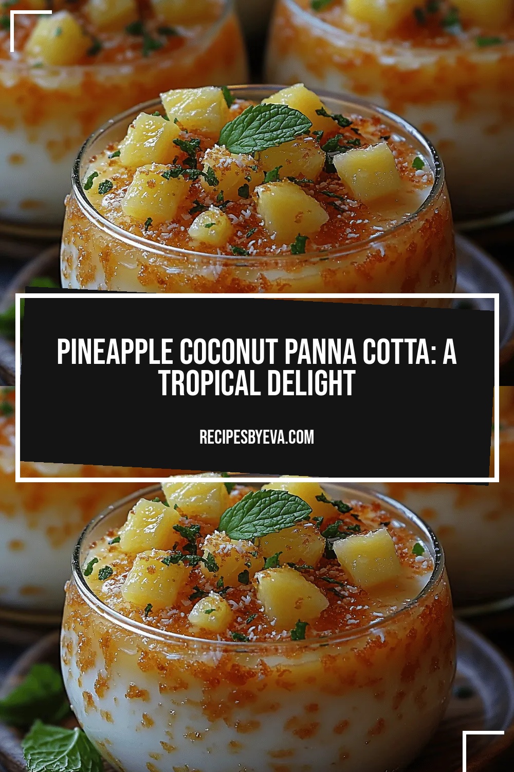 Pineapple Coconut Panna Cotta: A Tropical Delight