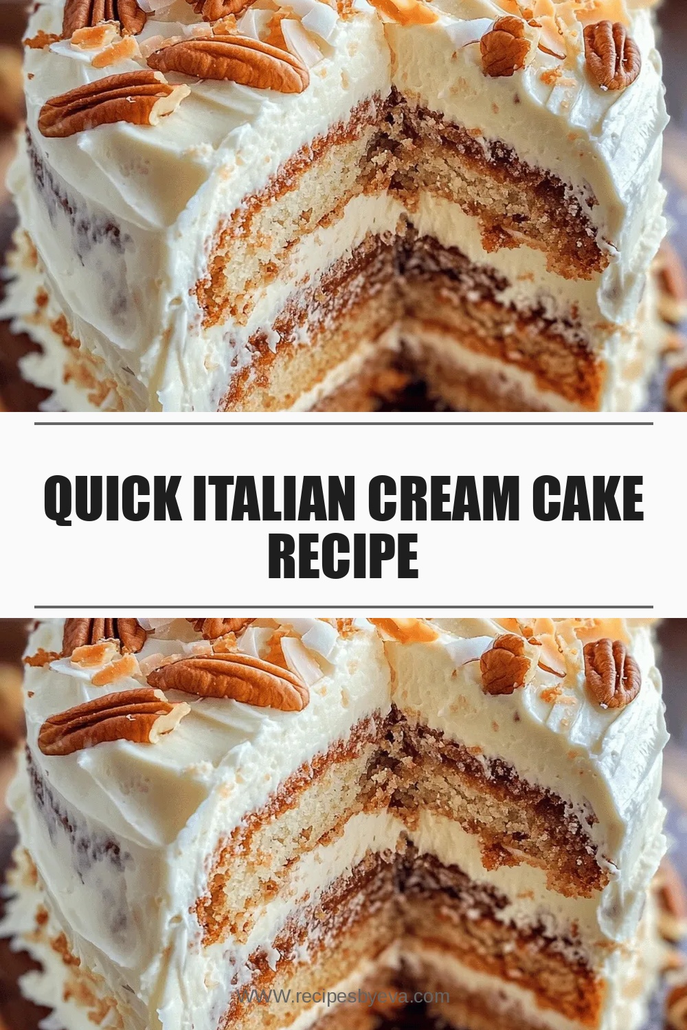 Quick Italian Cream Cake Recipe
