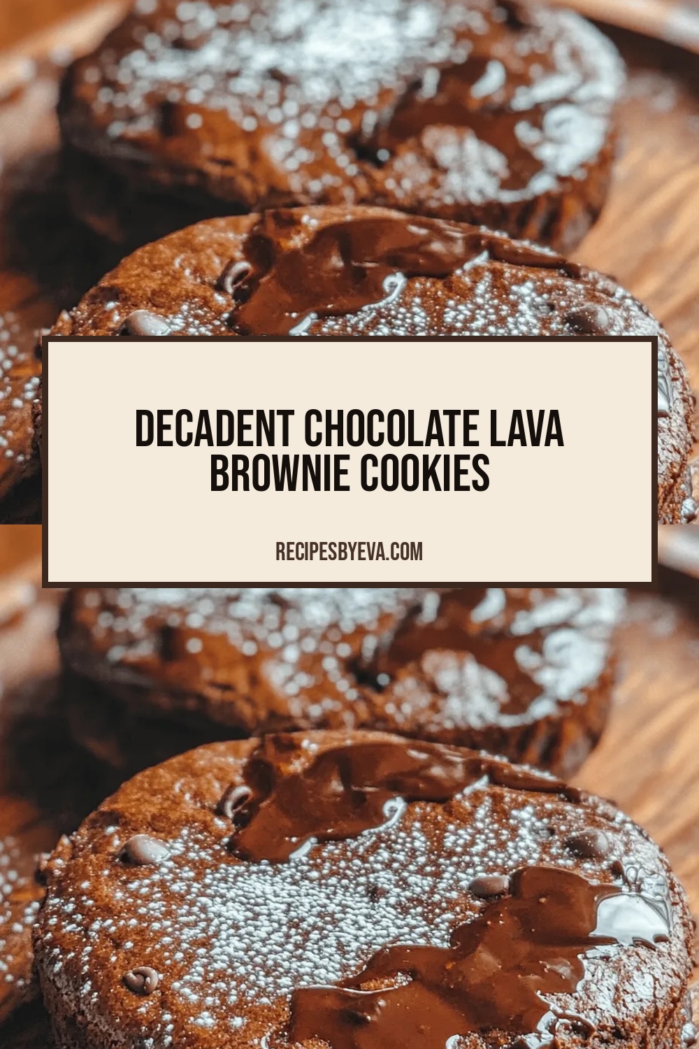 Decadent Chocolate Lava Brownie Cookies