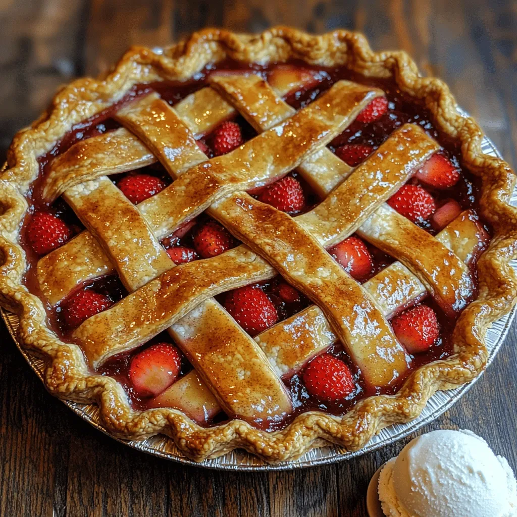 Sweet-Tart Delight: Strawberry-Rhubarb Pie