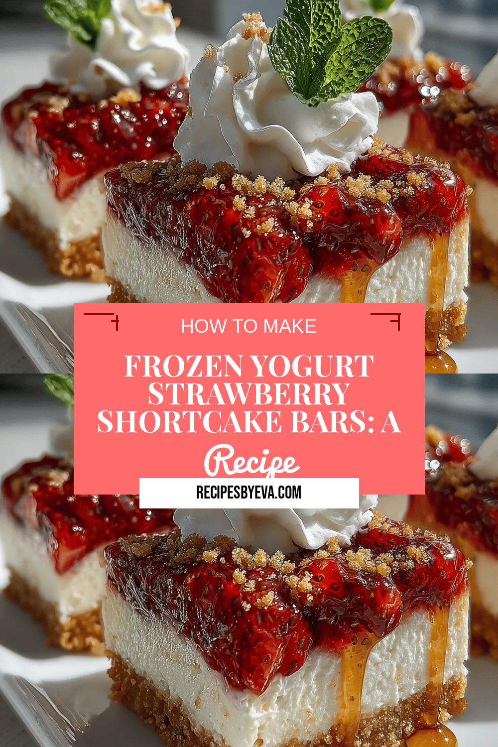 Frozen Yogurt Strawberry Shortcake Bars: A Refreshing Delight for Summer