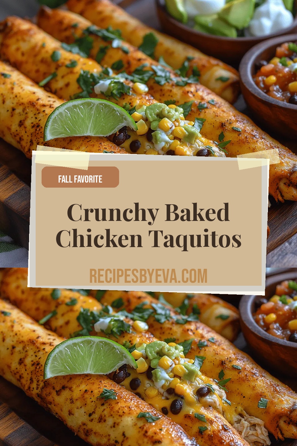Crunchy Baked Chicken Taquitos Recipe