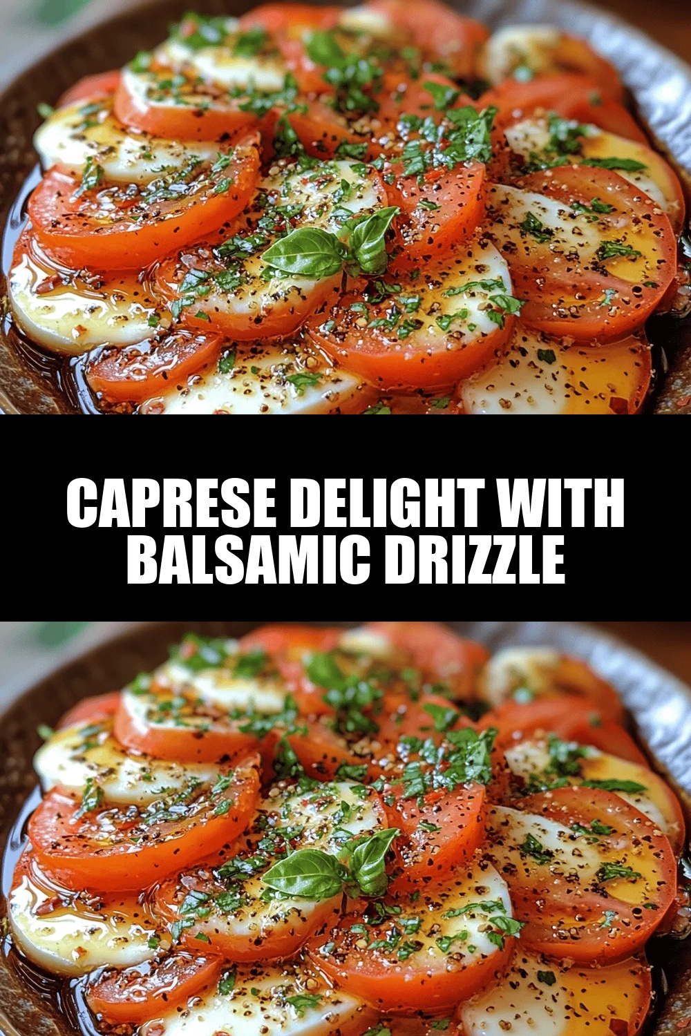 Caprese Delight with Balsamic Drizzle