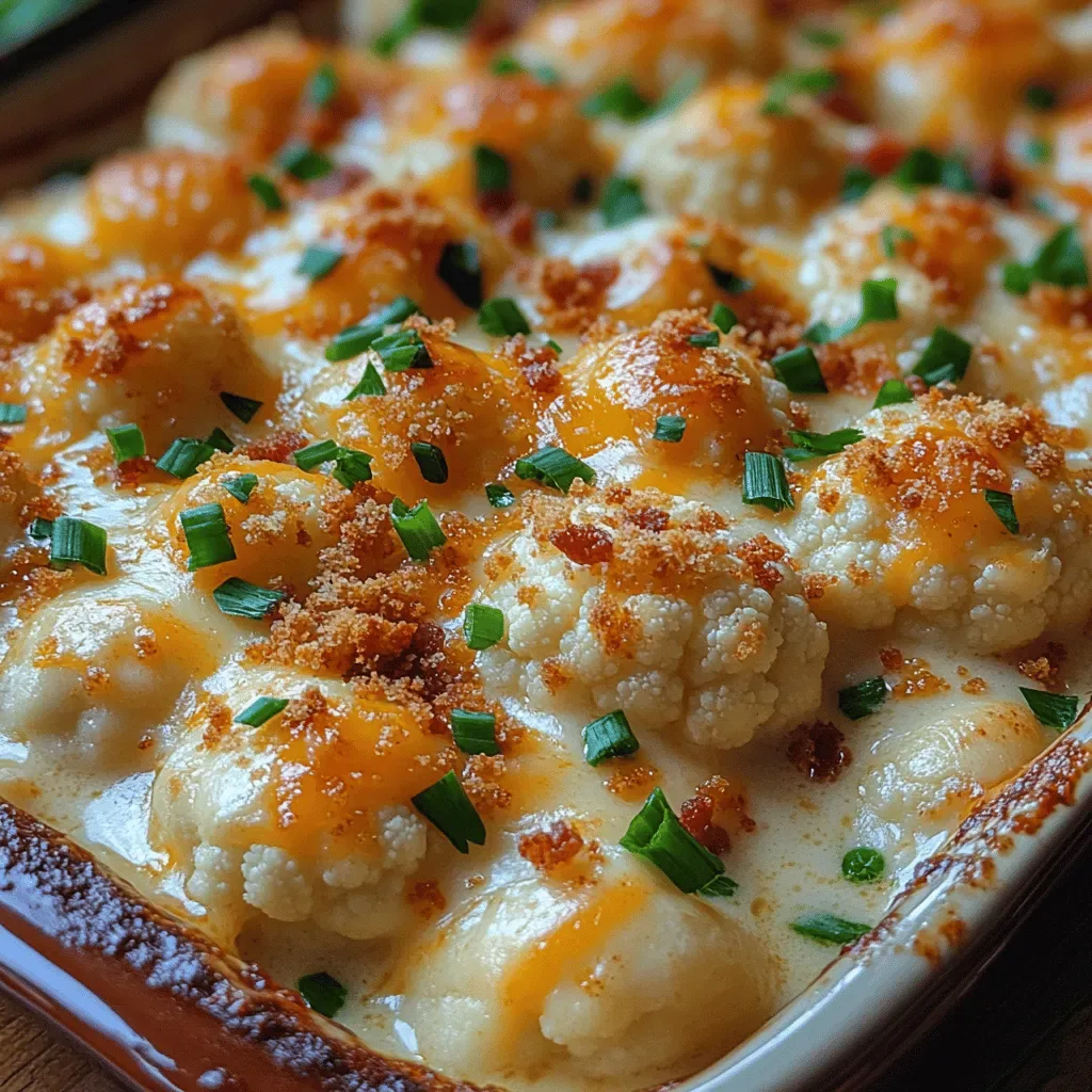Cheesy Delight Loaded Cauliflower Bake: A Creamy and Flavorful Comfort Dish