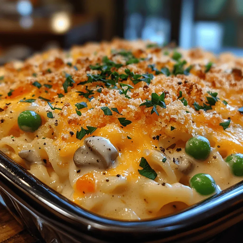 Creamy Cheesy Tuna Noodle Casserole: A Comforting Classic Recipe