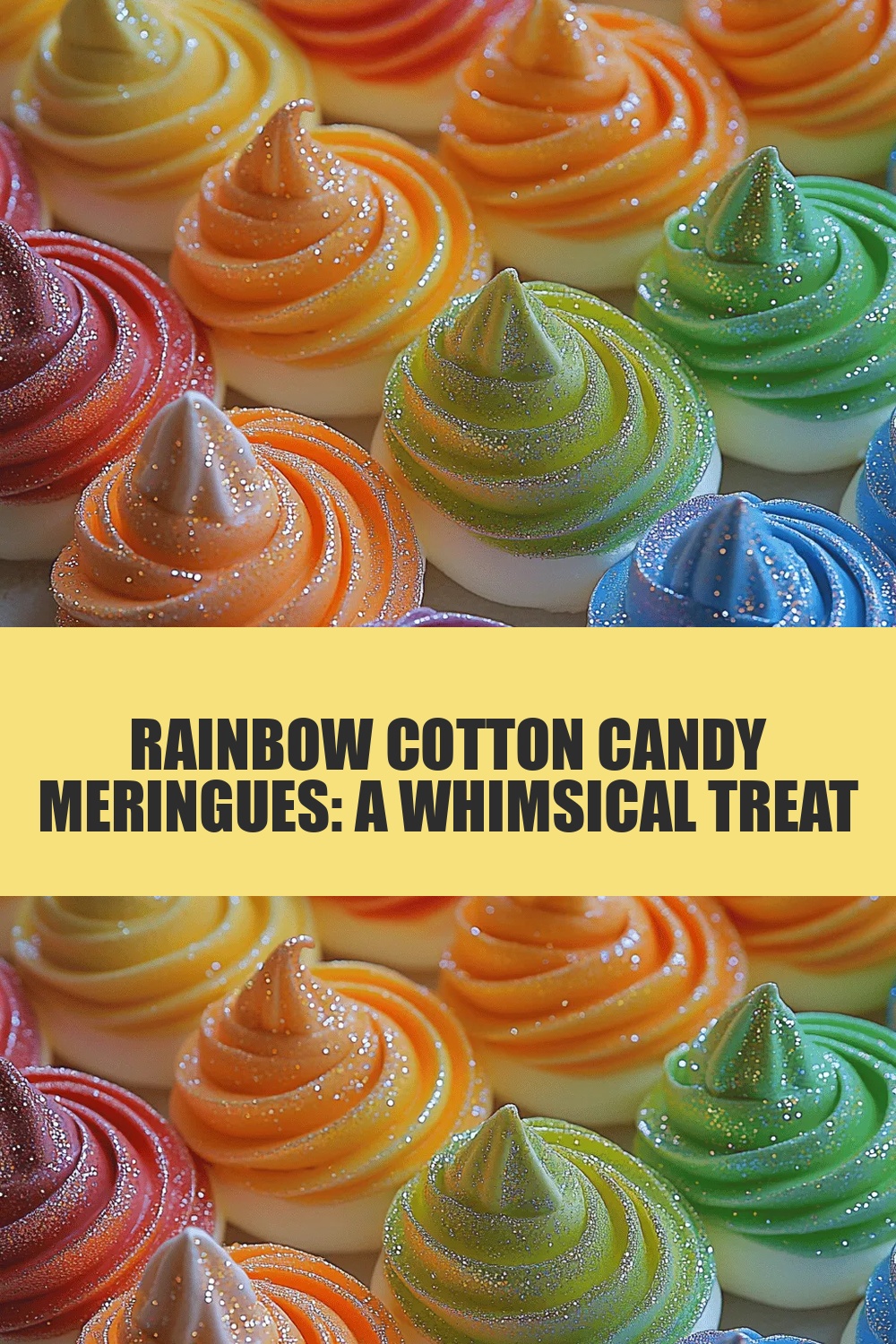 Rainbow Cotton Candy Meringues: A Whimsical Treat