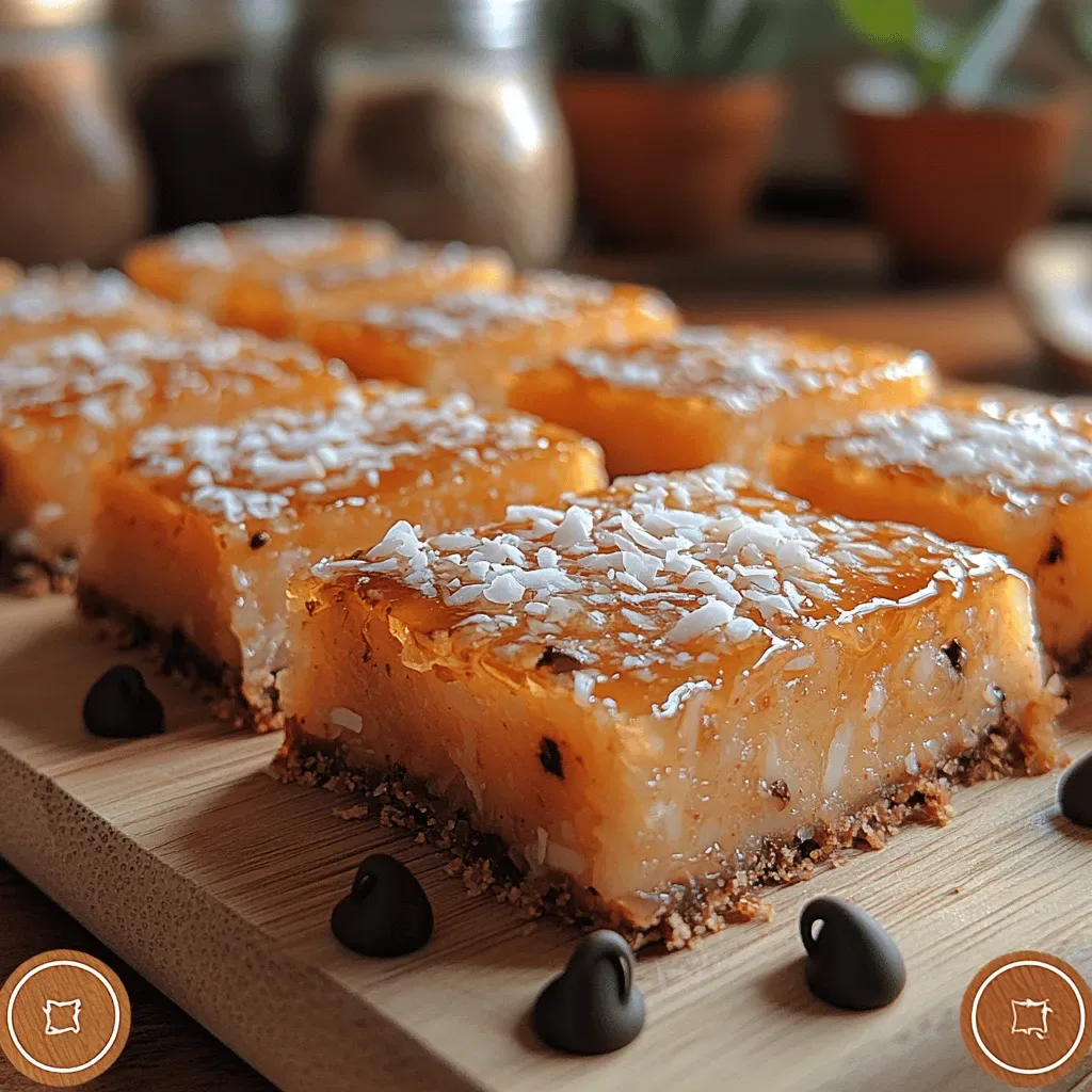 Tropical Bliss Chewy Coconut Bars Recipe
